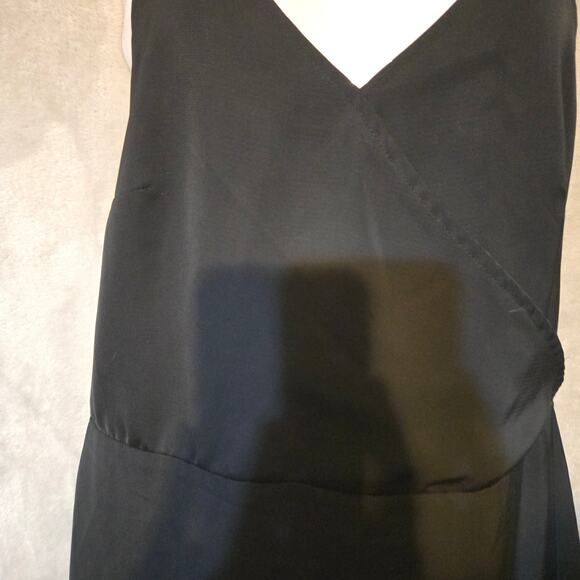 Abercrombie & Fitch Black Mini Dress Lace‎ Back Sexy Witchy Whimsigoth Y2k Sz 2 - Picture 9 of 11